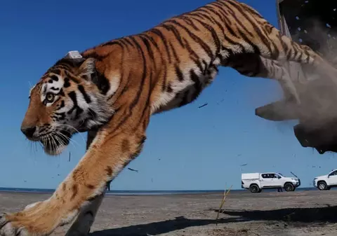 „Speranța” a fost eliberată în stepa din Kazahstan. Este prima tigroaică reintrodusă în sălbăticie după 70 de ani I VIDEO