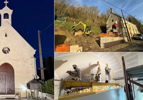 Cum au reușit sute de români din Franţa să cumpere și să renoveze o biserică catolică în comuna lui Van Gogh