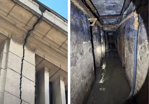 Imagini șocante! Sala Polivalentă cu mare istorie în România a devenit un pericol public: „Risc de tragedie” » În ea încă se joacă meciuri de primă ligă