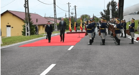 Nicușor Dan l-a primit pe regele Spaniei la Cincu-3