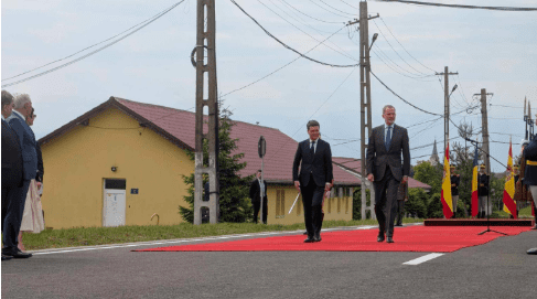 Nicușor Dan l-a primit pe regele Spaniei la Cincu-4