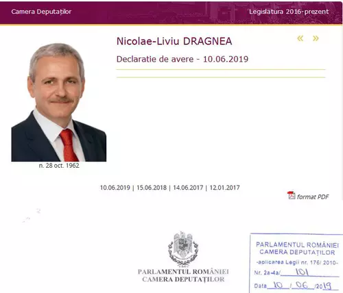 Liviu Dragnea și-a depus ultima declarație de avere ca președinte al Camerei Deputaților, deși nu mai e în funcție de două săptămâni, după condamnare. Câți bani are în cont fostul președinte PSD