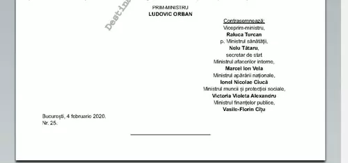 Ordonanța pe sănătate a fost publicată în Monitorul Oficial. Cine se află printre semnatari