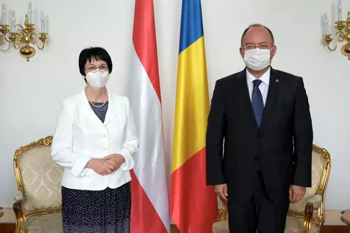 Adelheid Folie este de la 1 septembrie 2021 Sef de Misiune şi Ambasador al Republicii Austria în România. Foto: MAE
