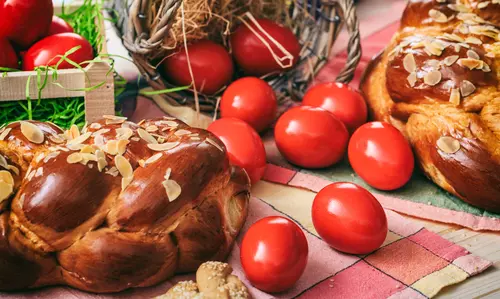 Cand pica Pastele Ortodox si Pastele Catolic in 2024- oua si cozonac de Paste 