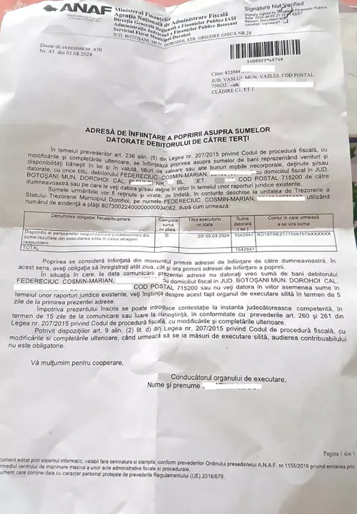 Marian, un tânăr de la casa de copii, e dator fiscului cu 1,54 milioane de lei. Cum acționează ANAF