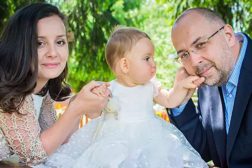 Kelemen Hunor, alături de soția sa Eva și fiica sa Hanna