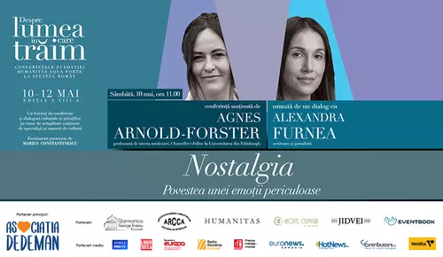 Conferințele „Despre lumea în care trăim, la Ateneul Român, 10–12 mai – un festival de conferințe și dialoguri culturale și științifice pe teme de actualitate, susținute de specialiști importanți și oameni de cultură de prestigiu