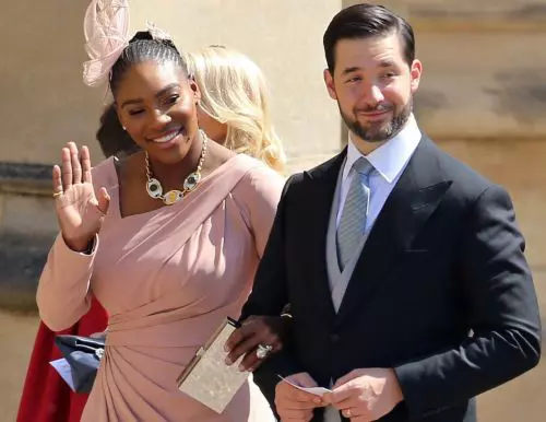 Serena Williams alături de soț la nunta regală (foto Hepta)