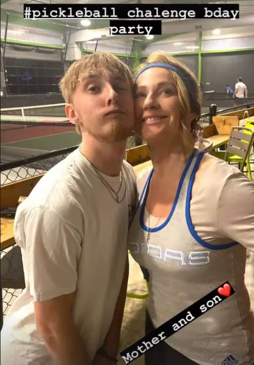 Nadia Comăneci și fiul ei