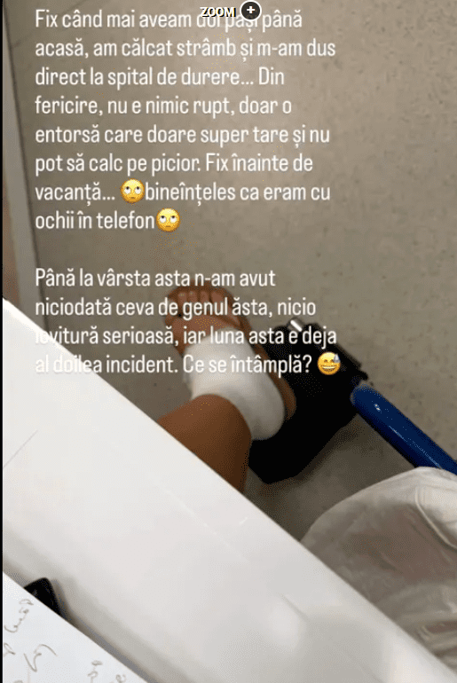 gabriela Otil incident picior