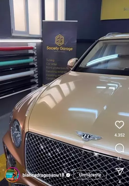 bianca-dragusanu-masina-bentley-250-000-euro