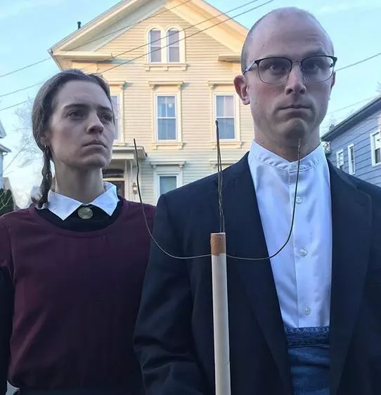 “American Gothic” recreat