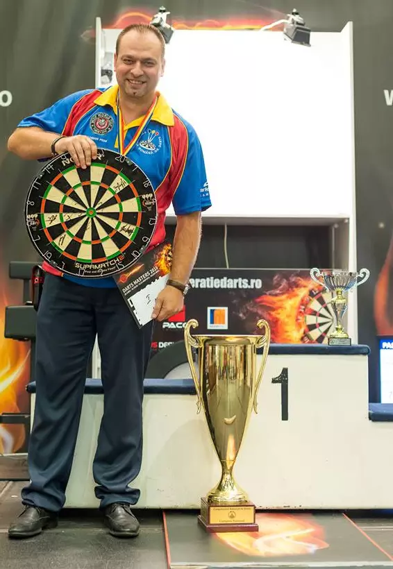 Adrian Frim, campion național la darts