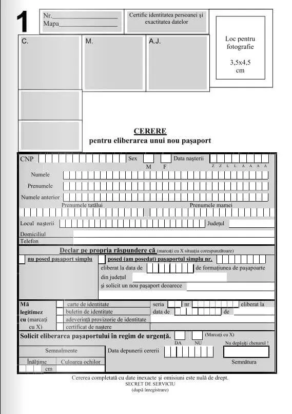 cerere-eliberare-pasaport