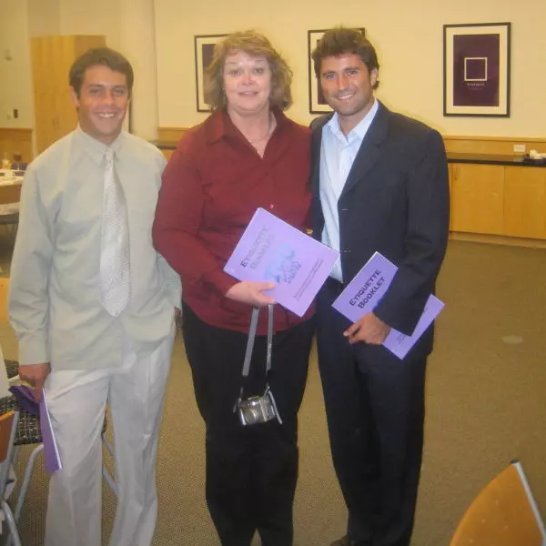 Chris and Radu with academic representative Donna Shepherd