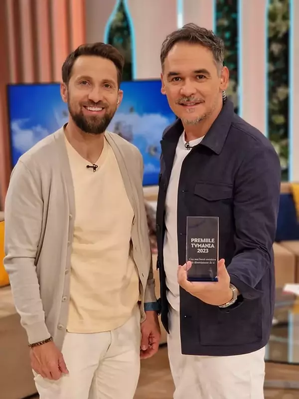 Dani Oțil și Răzvan Simion premiu TVmania