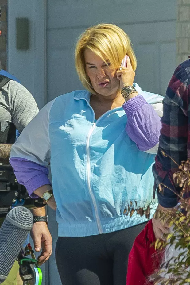 PREMIUM EXCLUSIVE: Renee Zellweger is completely unrecognisable, with even more prosthetic makeup and fat-suit