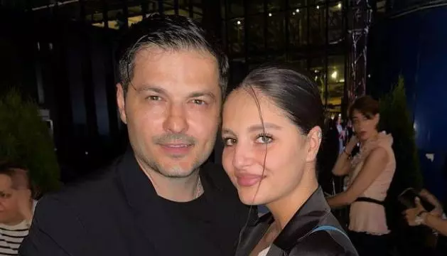Liviu Vârciu și Carmina, fiica sa cea mare