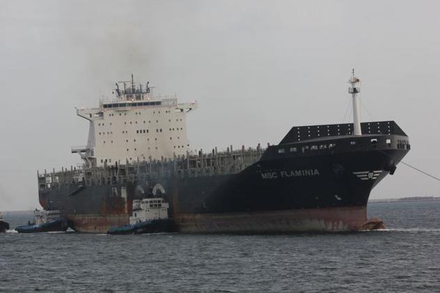 Nava-problemă Flaminia a acostat în Portul Constanţa! Vasul va fi decontaminat de deşeuri periculoase