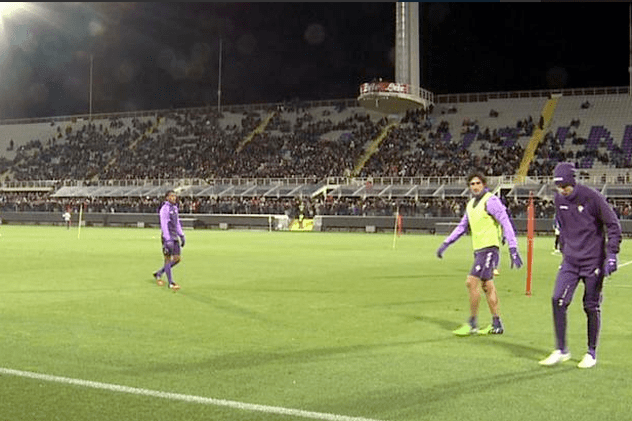 Tătăruşanu, antrenament cu 4.000 de fani la Fiorentina / VIDEO & FOTO