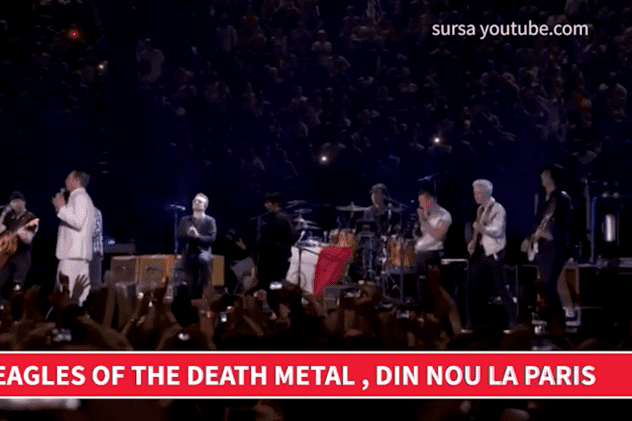 "Eagles of Death Metal", din nou la Paris. MOMENT EMOŢIONANT | VIDEO