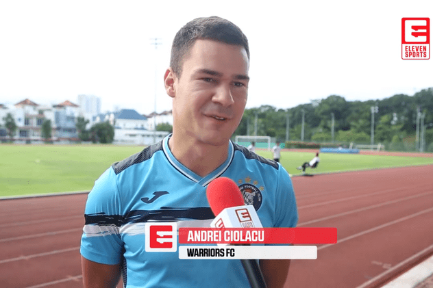 Fotbalistul român Andrei Ciolacu, primit ca o vedetă în Singapore. ”Sper să prind echipa națională”