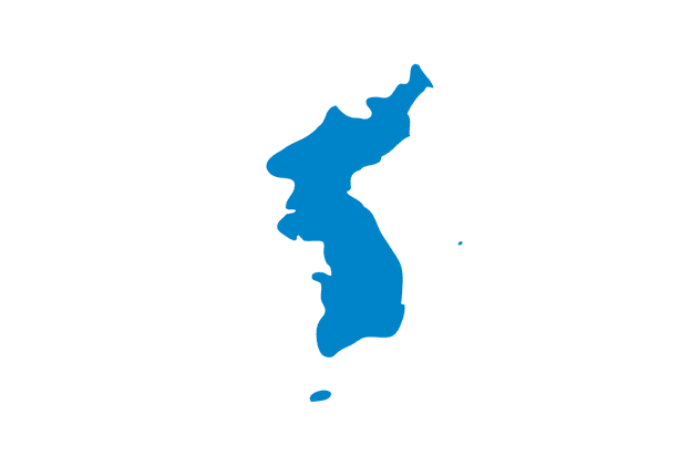 Steagul comun sub care vor evolua delegațiile sud- și nord-coreene la Jocurile Olimpice de iarnă din 2018.