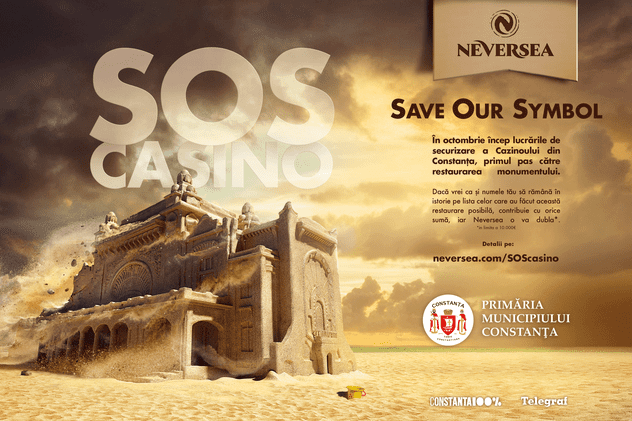 Organizatorii Festivalului Neversea au lansat campania “S.O.S Cazino”. Afișul campaniei