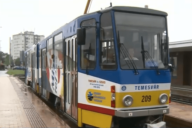 Tramvaiul Timișoara promovează România în Ungaria. Cum arată garnitura din Szeged