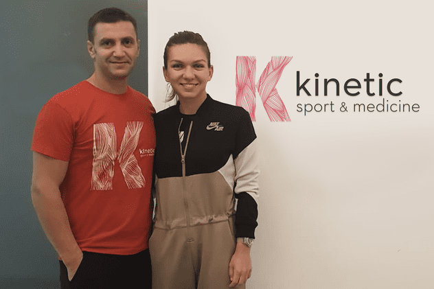 Simona Halep se tratează de hernie de disc la clinica Kinetic Sport Medicine. ”Se recuperează cu gimnastică medicală și fizioterapie”