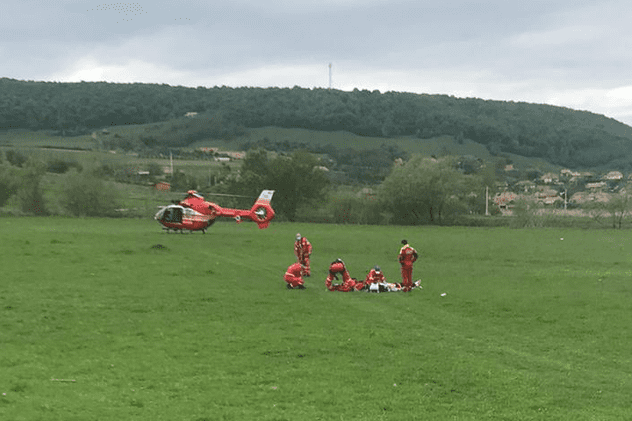 Un bărbat a căzut de la 30 m în Cheile Turzii. A fost preluat de un elicopter SMURD