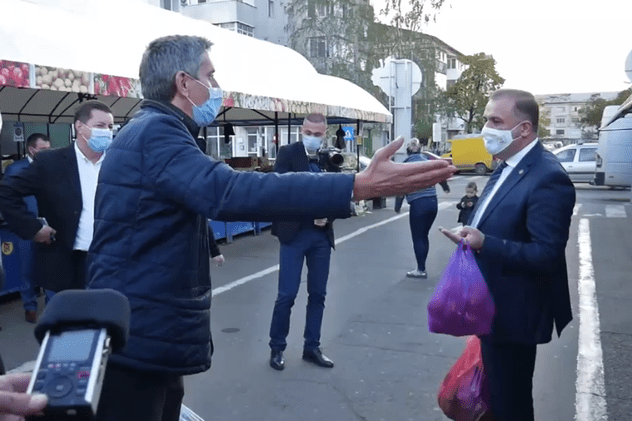 VIDEO | Ceartă la Focșani, între Ionel Dancă, şeful Cancelariei premierului, și deputatul PSD Nicușor Halici. De la ce a plecat scandalul