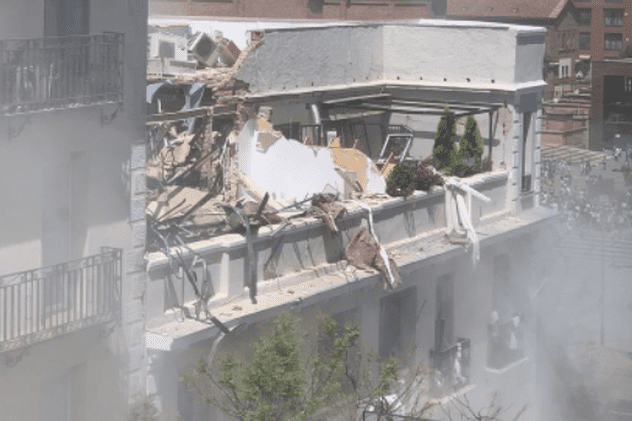 Doi morți și 18 răniți, după o explozie puternică într-o clădire din centrul Madridului
