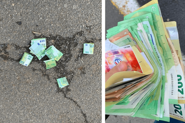 Un elev din Zalău a găsit pe stradă peste 3.000 de euro, în timp ce mergea la școală. Tânărul i-a predat poliției