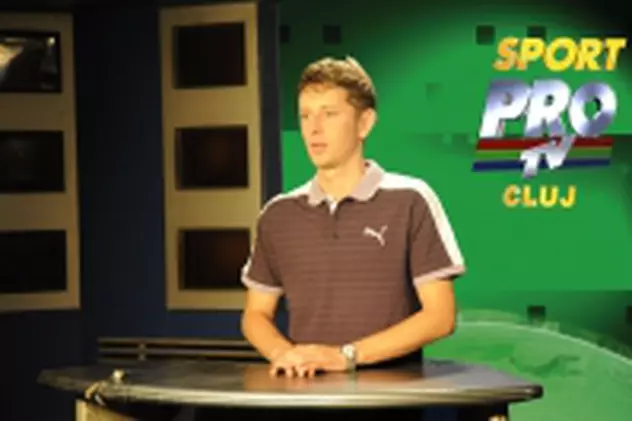 Cristian Cucolas prezinta stirile sportive la PRO TV Cluj