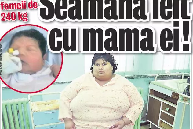 Fetiţa femeii de 240 de kg seamănă leit cu mama ei 