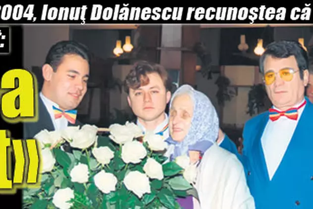 Ionuţ Dolănescu, în 2004: «Tata m-a renegat»