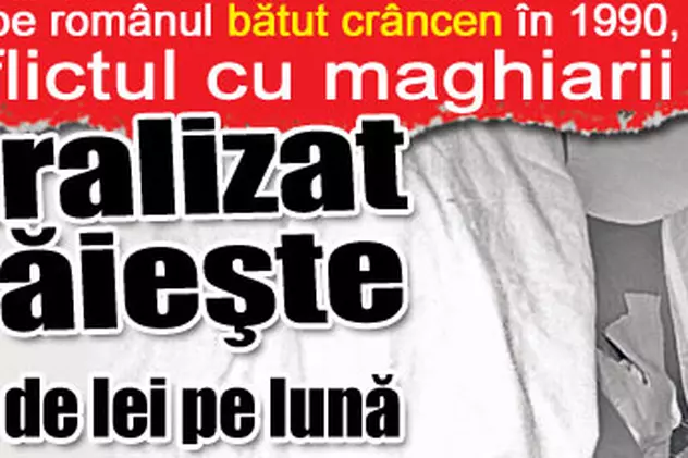Românul bătut în conflictul româno-maghiar din 1990 trăieşte cu 1.000 de lei pe lună