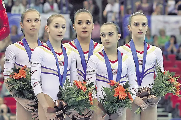 Echipa feminină de gimnastică a României a luat bronzul la Europene