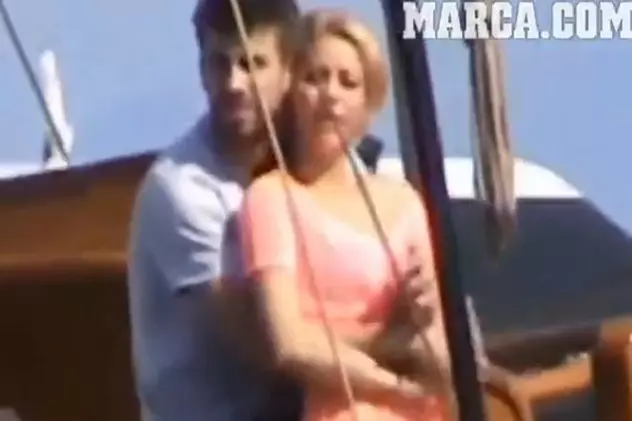 Video | Shakira și Pique, tandri pe un yacht de lux