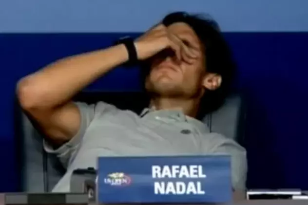 Video | Momente de groază la US Open: Nadal a căzut sub masă din cauza durerilor