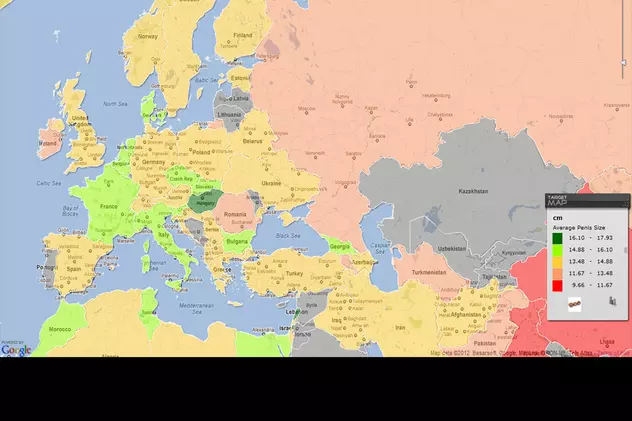 ”Ăsta e clar un COMPLOT!” Românii, cu ROZ pe harta globală a penisurilor! De ce e rozul UMILITOR?