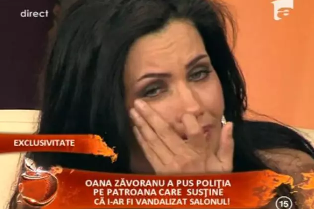 ZĂVO S-A PRĂBUŞIT ÎN DIRECT! Oana, în lacrimi la TV: "Sunt sensibilă, pură și urăsc scandalurile" | VIDEO