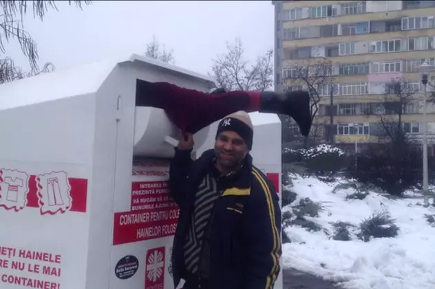Imagini incredibile surprinse la Baia Mare! Uite cum fură rromii din hainele nevoiaşilor! VIDEO