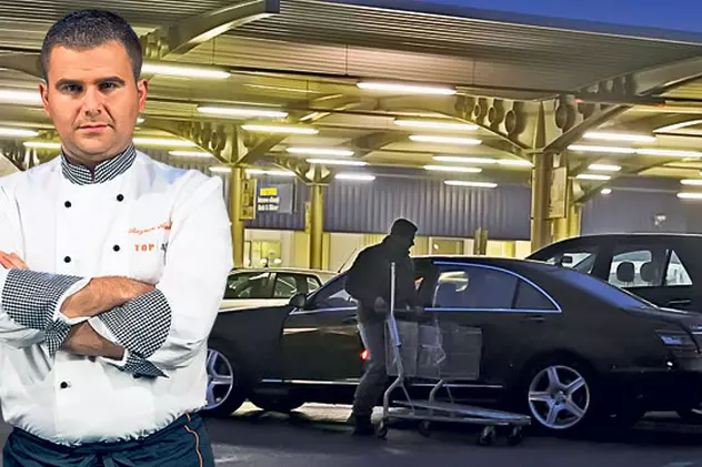 Fotoreporterii ziarului Libertatea l-au surprins pe Răzvan Alexandru, fost concurent la «Top Chef», la volanul unui Mercedes S 500 L