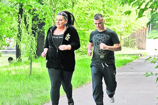 Bianca Rus, forţată de iubit să facă mişcare - FOTO