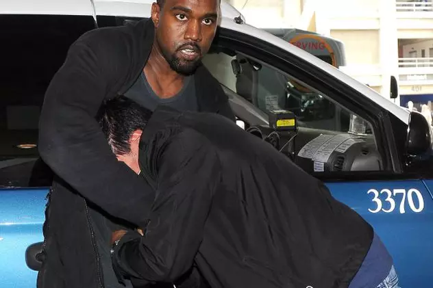 Şi-a ieşit din pepeni şi a sărit la bătaie! Kanye West, isteric la vederea fotografilor! | FOTO
