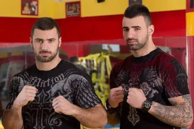 Luptătorii SUPERKOMBAT, Andrei şi Bogdan Stoica, prinşi în mijlocul scandalului dintre fanii Rapidului