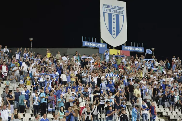 Craiova îi așteaptă pe suporteri pe stadionul ”Extensiv”, în returul Ligii 1